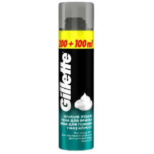 Gillette Shave Foam Sensitive Skin 200 + 100ml