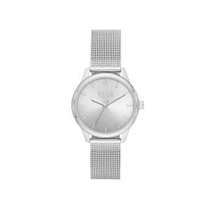 ELLE Monceau Three-Hand Stainless Steel Watch