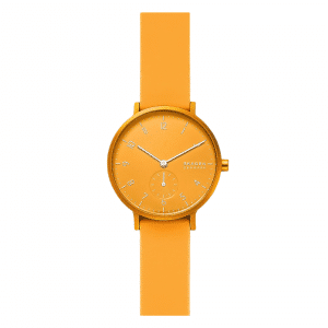 Skagen Aaren Kulor Yellow Silicone 36mm Watch