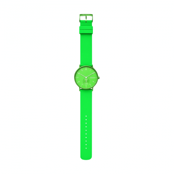 Skagen Aaren Kulor Neon Green Silicone 41mm Watch - Image 2