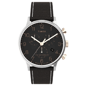 Timex Waterbury Classic Chronograph Leather Strap Watch TW2T71500