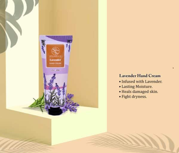 SPELLMAN & CO Lavender Hand Cream 30ml - Image 2