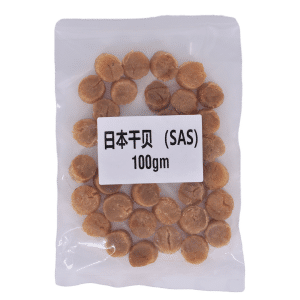 “(SAS) Great Ocean Japanese Dried Scallop 正宗日本北海道干贝 100g  100% Authentic Japan Hokkaido Dried Scallop Pack  (SAS) 100% 正宗日本北海道干贝 “