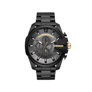 Diesel Men’s Mega Chief Chronograph Black Stainless Steel Watch DZ4479