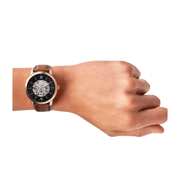 Fossil Neutra Automatic Brown LiteHide™ Leather Watch ME3195 - Image 5