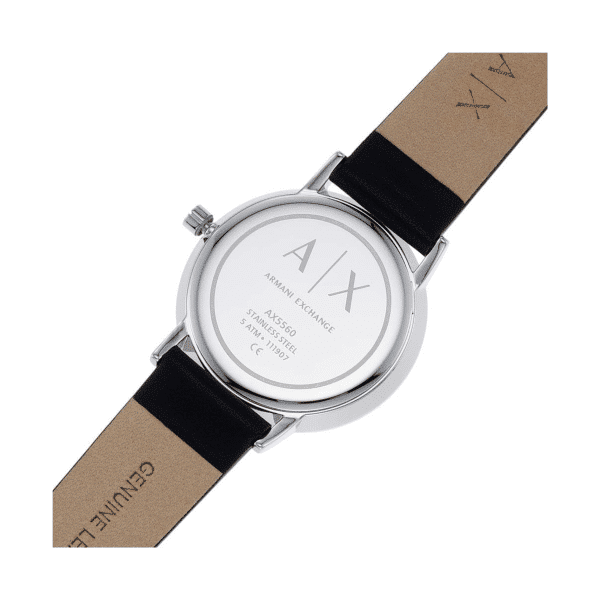 Armani Exchange Women's Lola Black Leather Watch AX5560 - Image 3