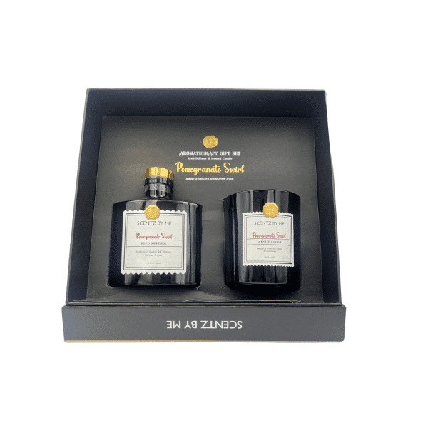 SCENTZ BY ME POMEGRANATE SWIRL AROMATHERAPY GIFT SET - Image 2