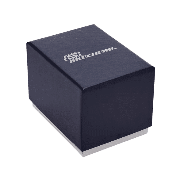 Skechers Quartz Digital Rose Gold-Tone Plastic Case & Light Grey Silicone Watch SR2107 - Image 4