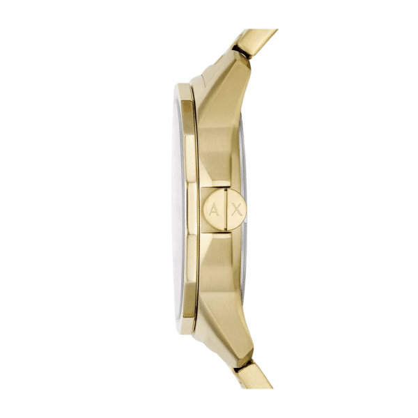 Armani Exchange Three-Hand Day-Date Gold-Tone Stainless Steel Watch AX1734 - Image 3