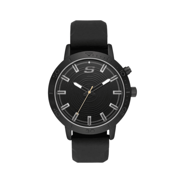 Skechers Men's Quartz Analog Light Function Black Silicone Strap Watch SR5140
