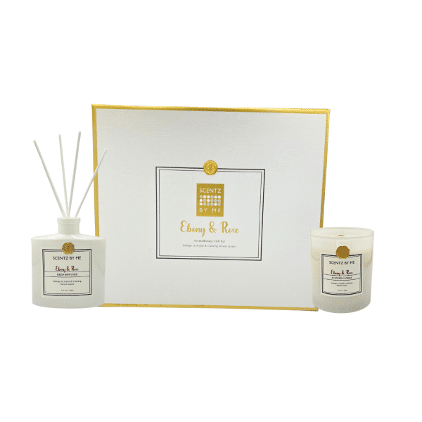 SCENTZ BY ME EBONY & ROSE DIFFUSER AROMATHERAPY GIFT SET
