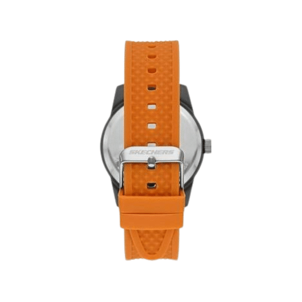 Skechers Clement Gunmetal Case & Orange Silicone Strap Watch  SR5186 - Image 2