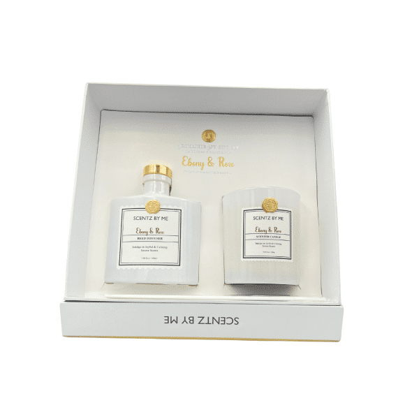 SCENTZ BY ME EBONY & ROSE DIFFUSER AROMATHERAPY GIFT SET - Image 2