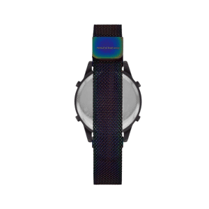 Skechers Quartz Digital Black-Tone Stainless Steel Mesh Watch SR6230