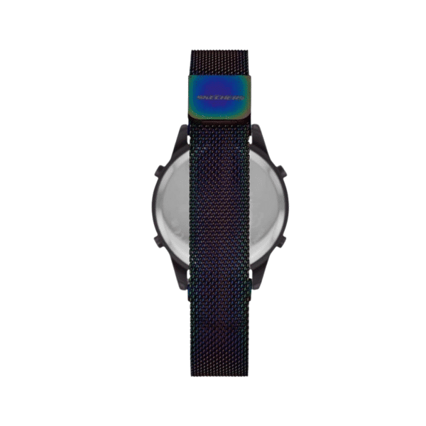 Skechers Quartz Digital Black-Tone Stainless Steel Mesh Watch SR6230 - Image 2