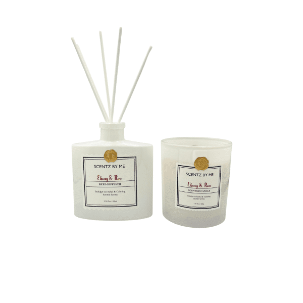 SCENTZ BY ME EBONY & ROSE DIFFUSER AROMATHERAPY GIFT SET - Image 3