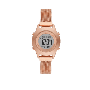 Skechers Quartz Digital Rose Gold-Tone Stainless Steel Mesh Watch SR6231