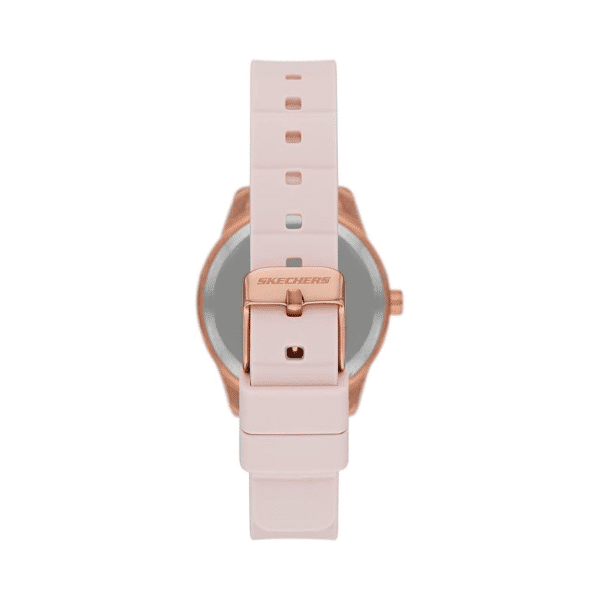 Skechers Doheny Quartz Analog Rose Gold-Tone Case & Pink Silicone Strap Watch SR6242 - Image 2