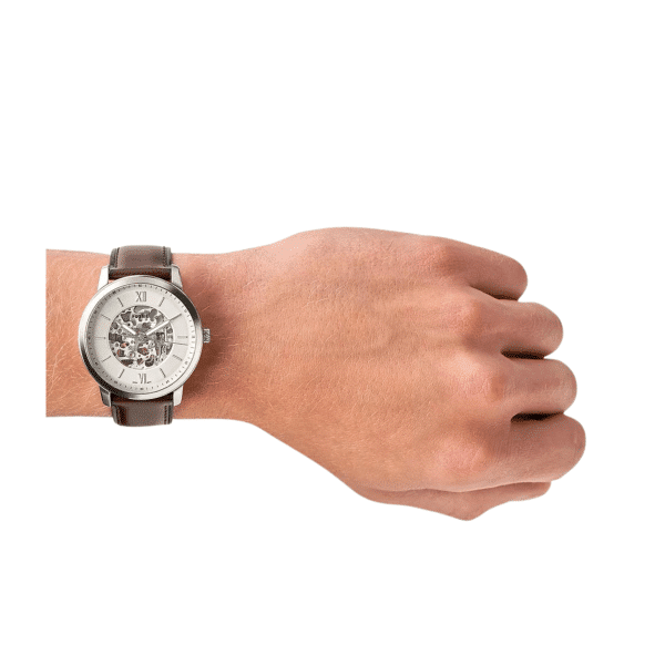 Fossil Neutra Automatic Brown Leather Watch ME3184 - Image 4