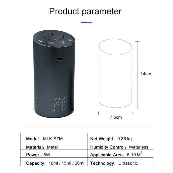 SCENTZ BY ME Waterless Essential Oil Diffuser - Image 7