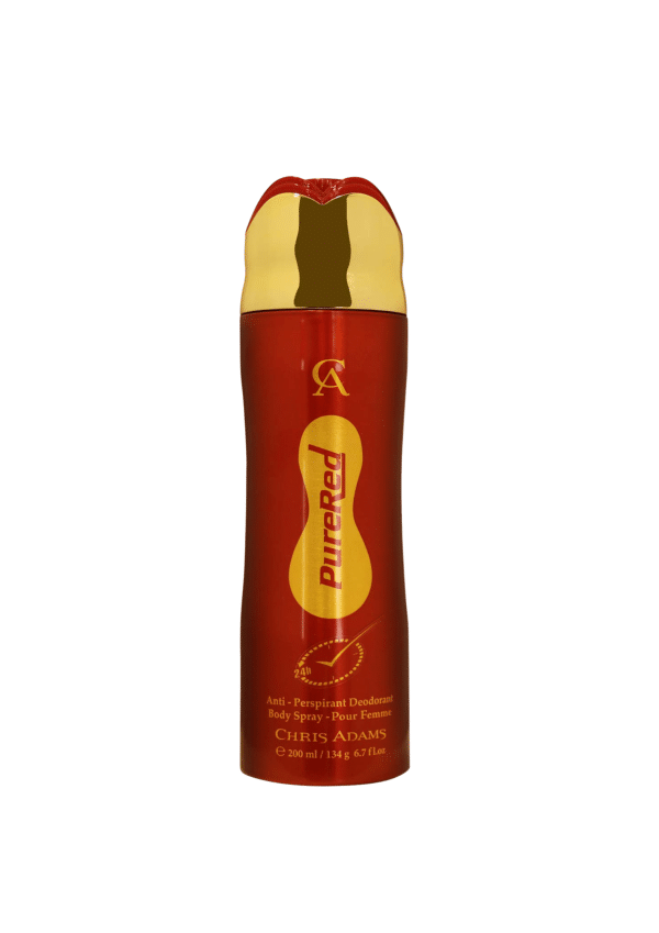 Chris Adams Pure Red Deo Body Spray Pour Femme  For Women 200ML