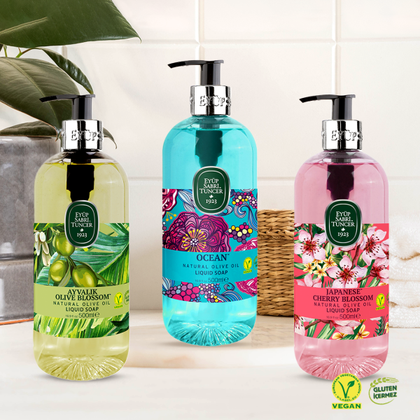 Eyup Sabri Tuncer Liquid Soap Natural Olive Oil Ocean 500ML - Image 4