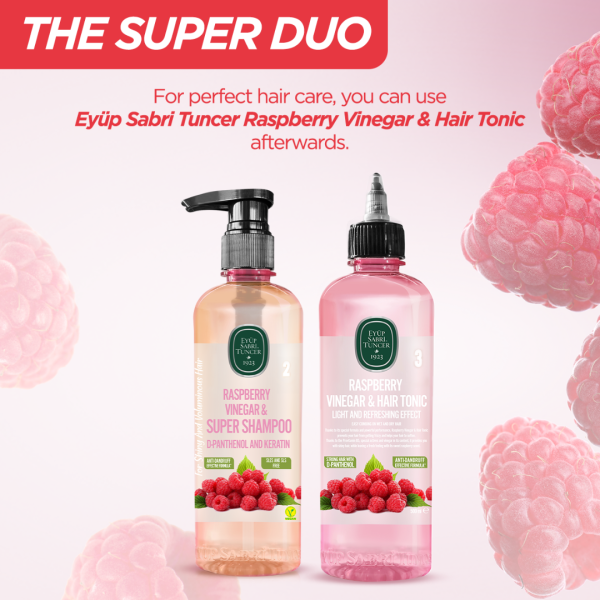 Eyup Sabri Tuncer Raspberry And Vinegar Super Shampoo 500ML - Image 3