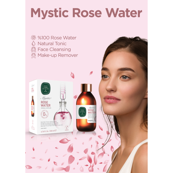 Eyup Sabri Tuncer Mystic Glass Bottle Rose Water 200ML - Image 4